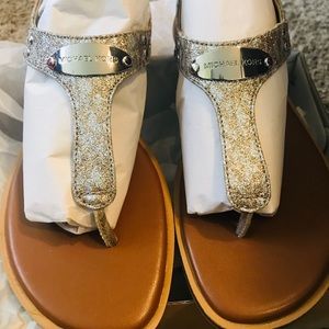 MK Plate Thong Sandal